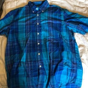 Blue Plaid Button Up